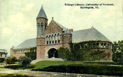 University of Vermont - Burlington Postcard