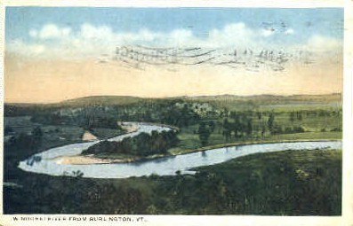 Winooski River - Burlington, Vermont VT Postcard