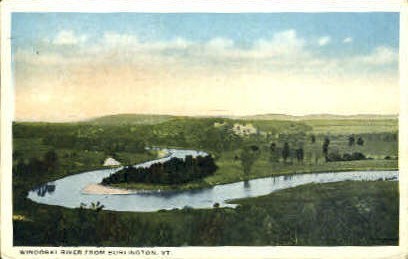 Winooski River - Burlington, Vermont VT Postcard