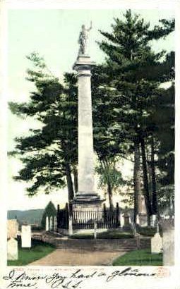 Ethan Allen Monument - Burlington, Vermont VT Postcard