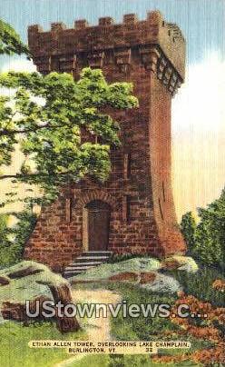 Ethan Allen Tower - Burlington, Vermont VT Postcard