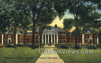 Waterman Bldg, University of Vermont - Burlington Postcard