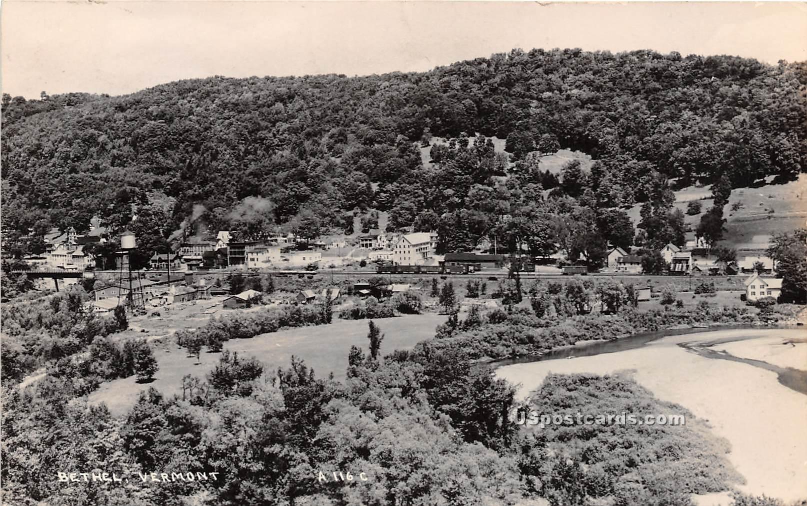 Birdseye View - Bethel, Vermont VT Postcard