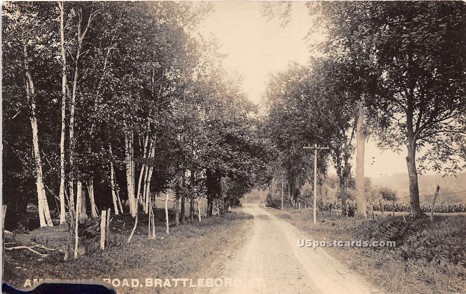 Road - Brattleboro, Vermont VT Postcard