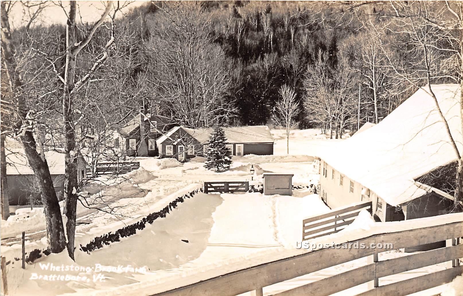 Whetstone Brook Farm - Brattleboro, Vermont VT Postcard