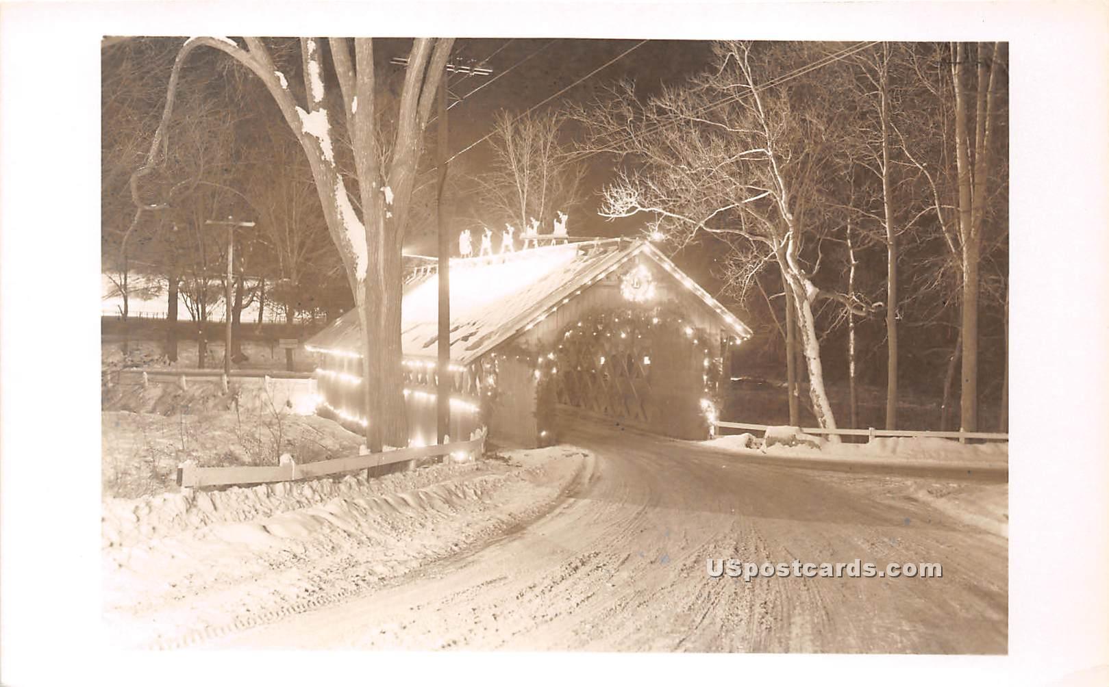 Covered Bridge - Brattleboro, Vermont VT Postcard