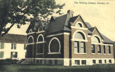 Whiting Library - Chester, Vermont VT Postcard
