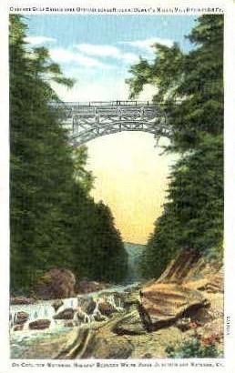 Ottauquechee River - Deweys Mills, Vermont VT Postcard