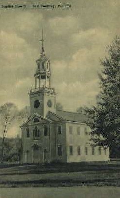 Baptist Church - East Poultney, Vermont VT Postcard
