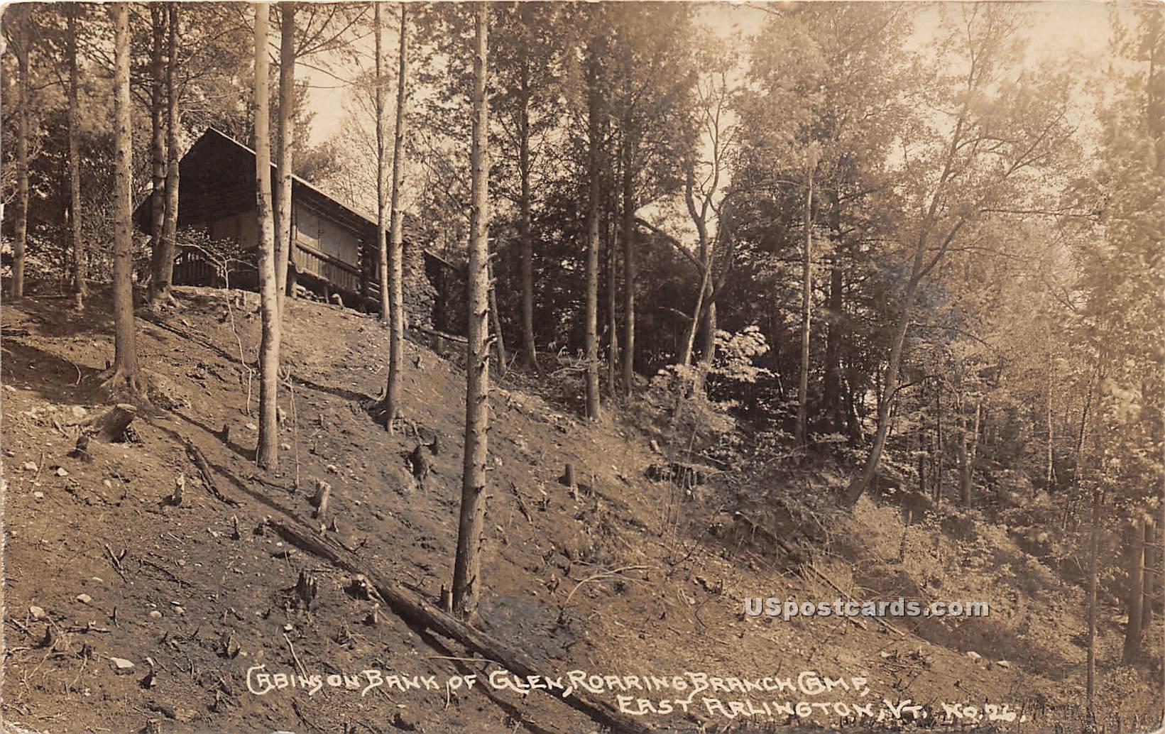 Roaring Branch Camps - East Arlington, Vermont VT Postcard