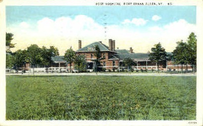 Hospital - Fort Ethan Allen, Vermont VT Postcard