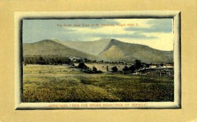 Mount Mansfield - Green Mountains, Vermont VT Postcard