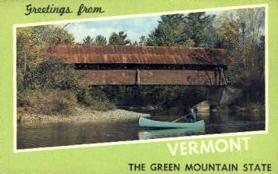Green Mountains - Vermont VT Postcard