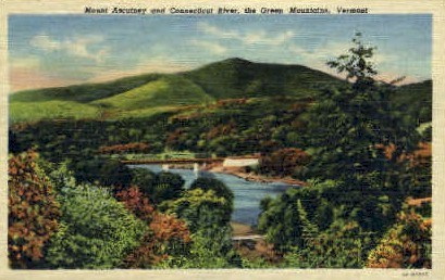 Mount Ascutney - Green Mountains, Vermont VT Postcard