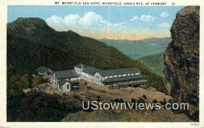 Mt Mansfield - Green Mountains, Vermont VT Postcard
