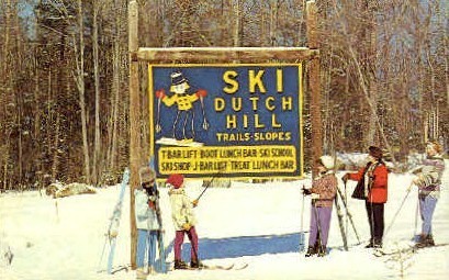 Ski Dutch Hill - Heartwellville, Vermont VT Postcard