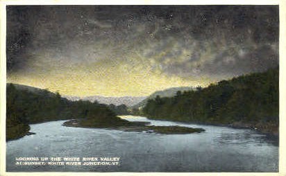 White River Valley - White River Junction, Vermont VT Postcard