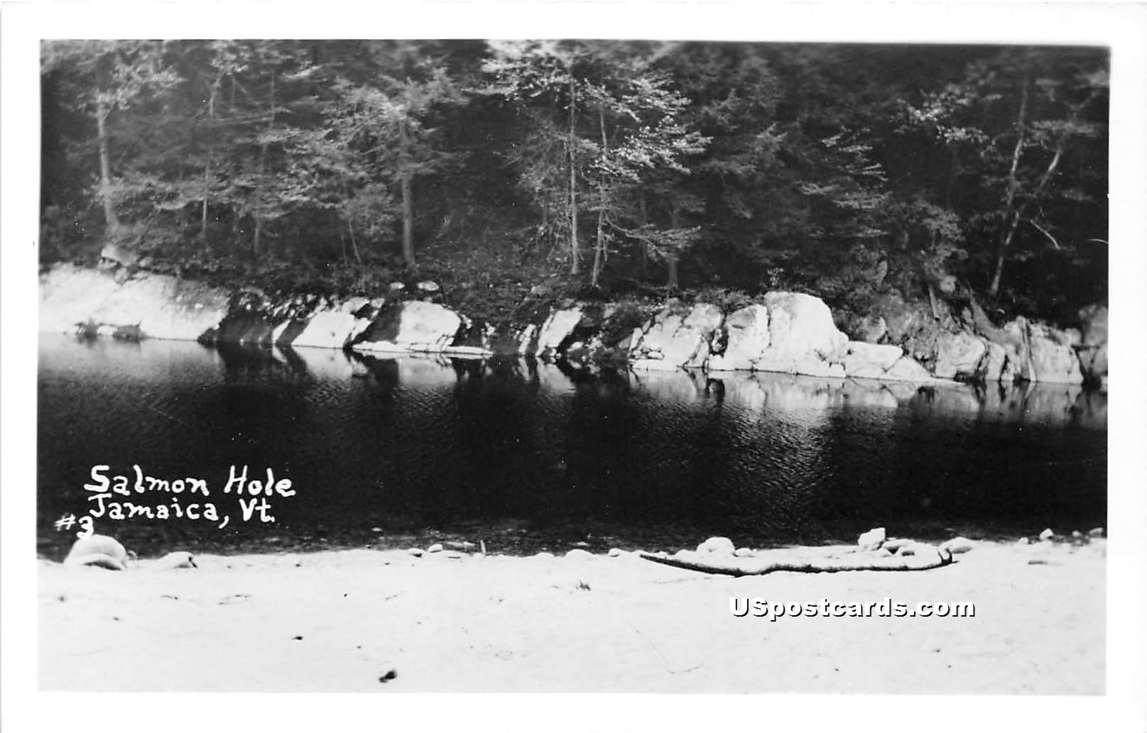 Salmon Hole - Jamaica, Vermont VT Postcard