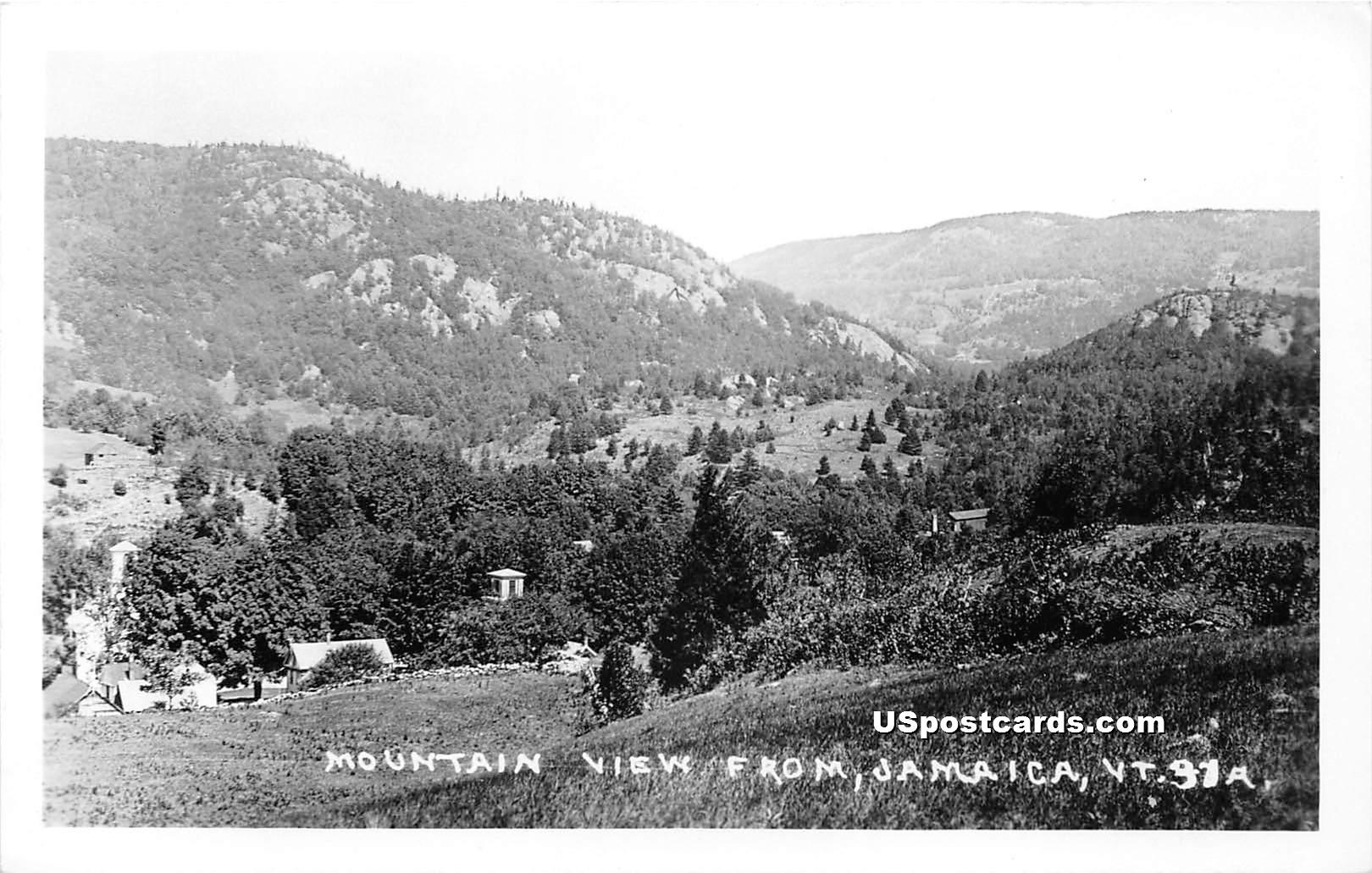 Mountain View - Jamaica, Vermont VT Postcard