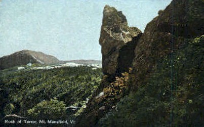 Rock of Terror - Mount Mansfield, Vermont VT Postcard