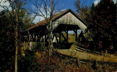 Old Covered Bridge - Lyndon, Vermont VT Postcard