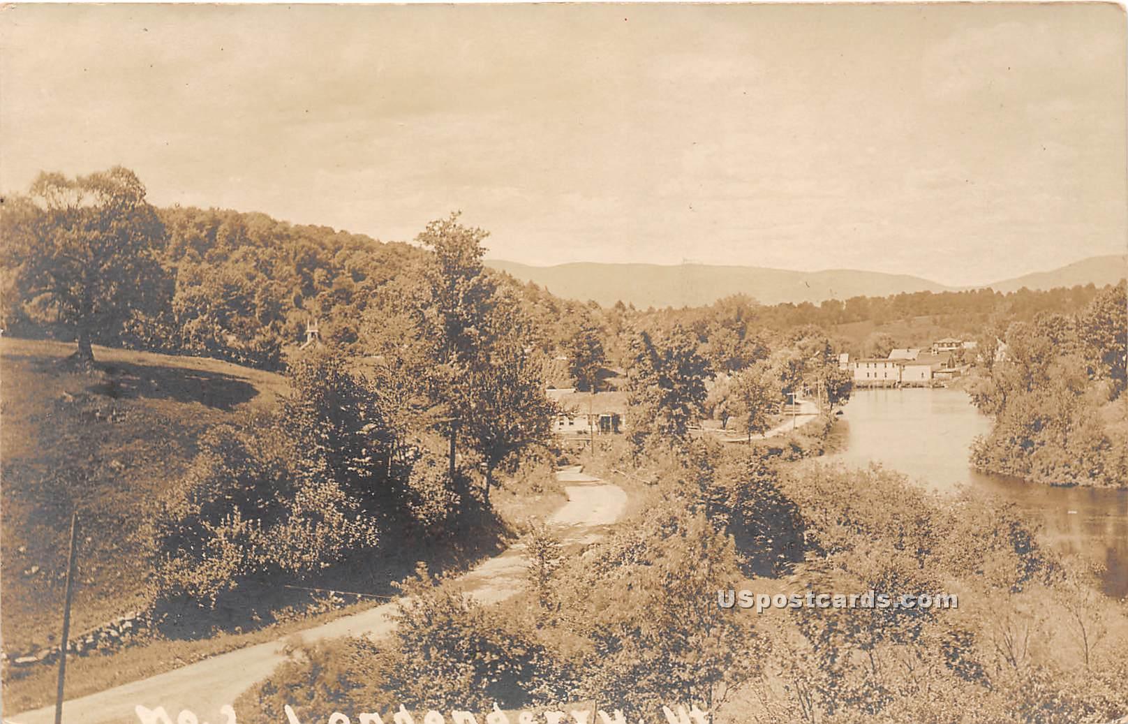 Birdseye View - Londonderry, Vermont VT Postcard