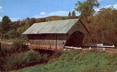 Covered Bridge - Passumpsic River, Vermont VT Postcard