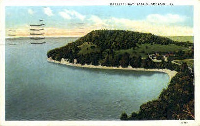 Malletts Bay - Lake Champlain, Vermont VT Postcard