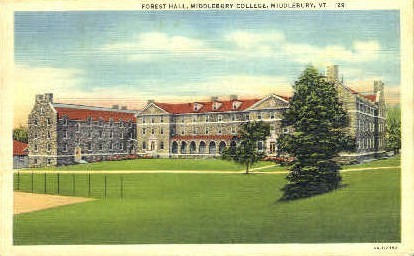 Middlebury College - Vermont VT Postcard