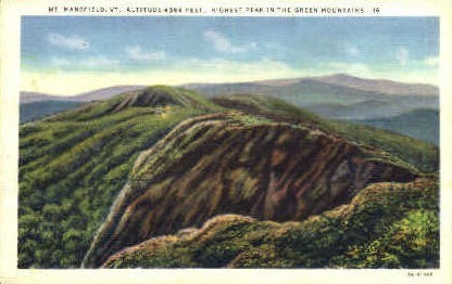 Mount Mansfield - Vermont VT Postcard