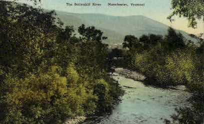 Bettenkill River - Manchester, Vermont VT Postcard
