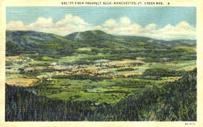 Prospect Rock - Manchester, Vermont VT Postcard