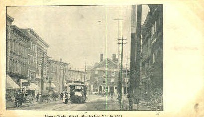 State Street - Montpelier, Vermont VT Postcard