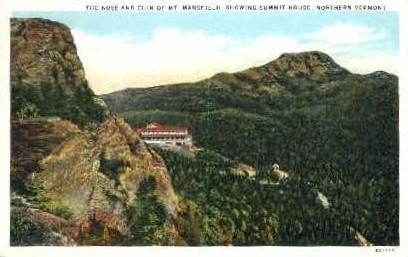 Nose and Chin - Mount Mansfield, Vermont VT Postcard