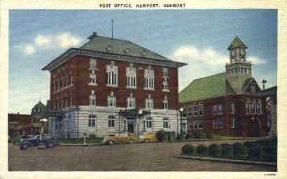 Post Office - Newport, Vermont VT Postcard