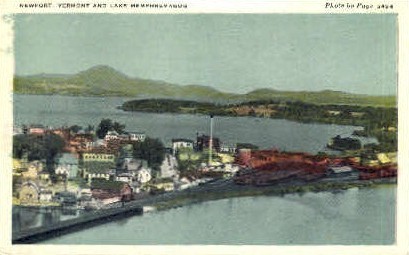 Lake Memphremagog - Newport, Vermont VT Postcard