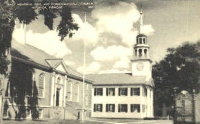 Congregational Church - Norwich, Vermont VT Postcard