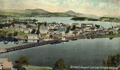 Lake Memphremagog - Newport, Vermont VT Postcard