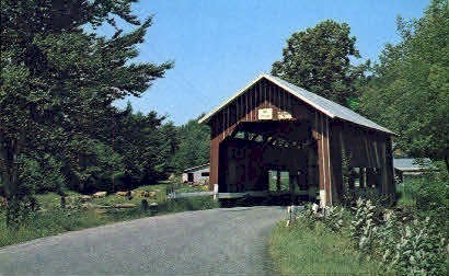 Covered Bridge - Northfield, Vermont VT Postcard