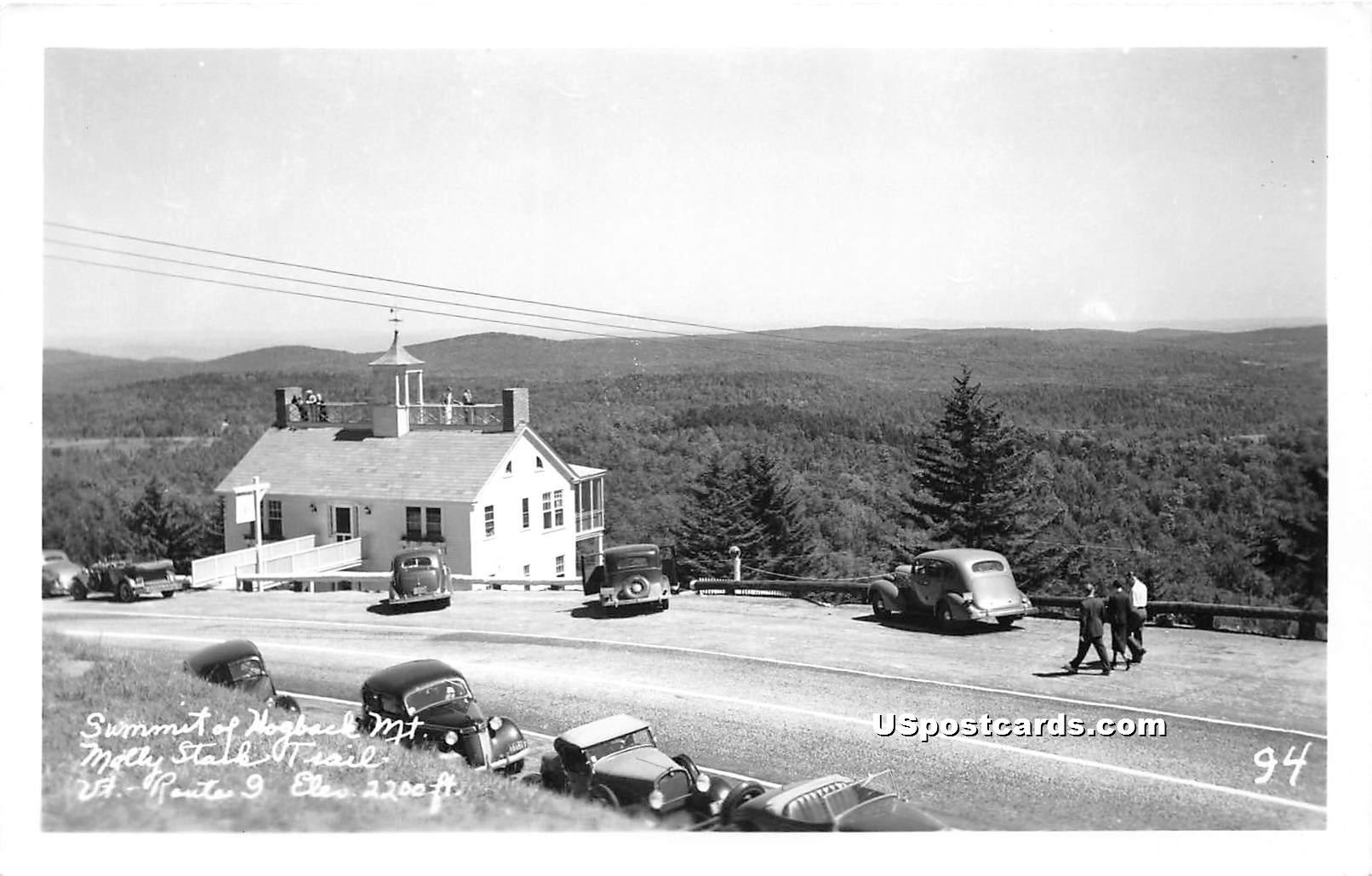 Summit of Hogback Mountain - Molly Stark Trail, Vermont VT Postcard