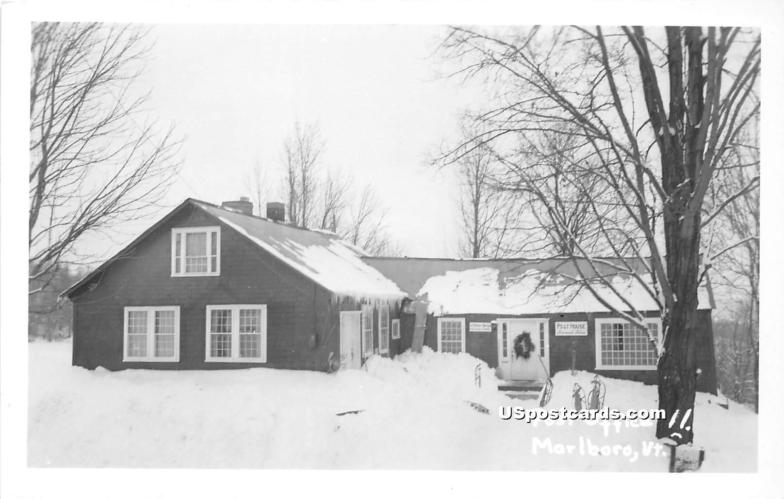 Post Office - Marlboro, Vermont VT Postcard