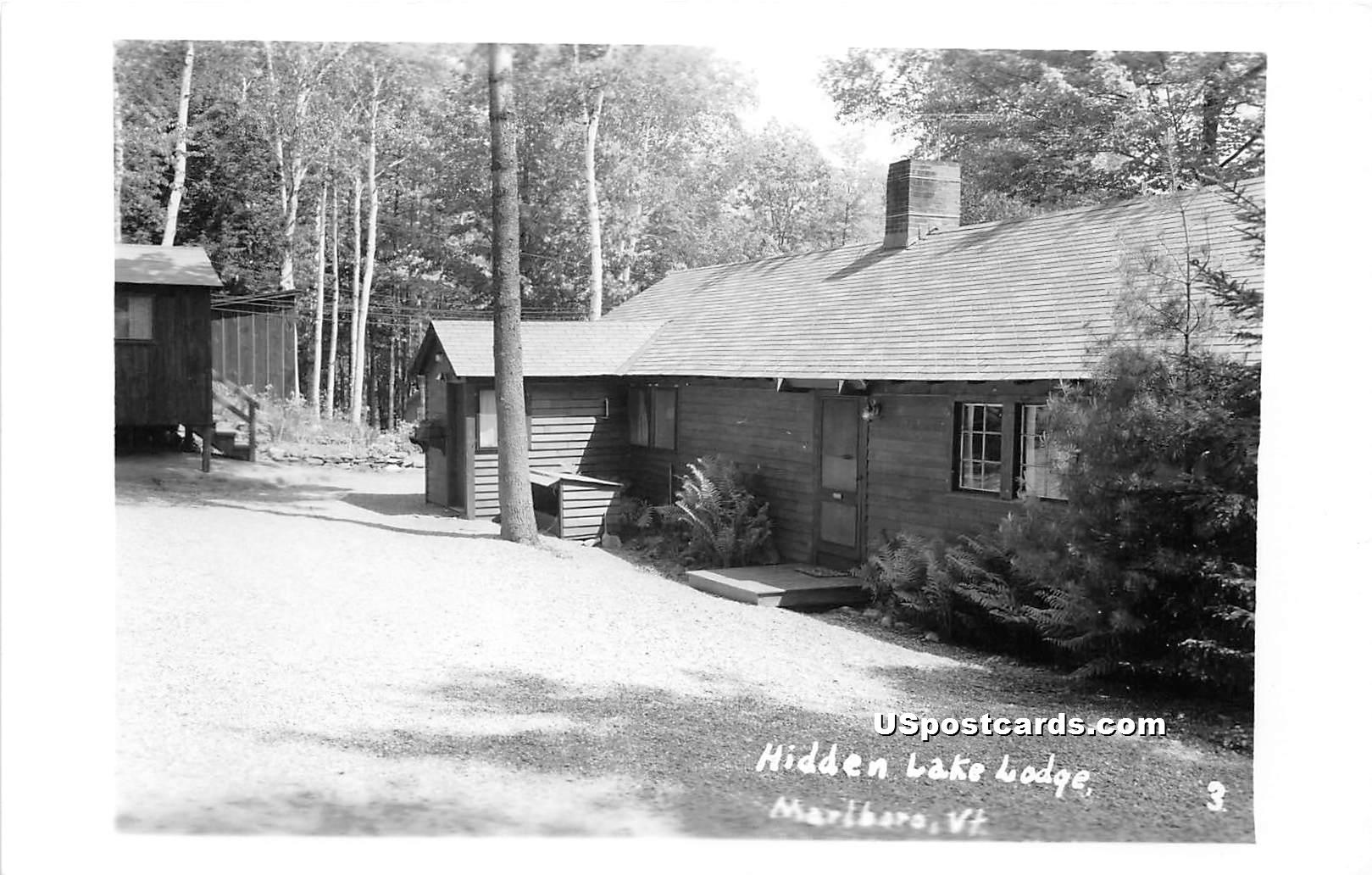 Hidden Lake Lodge - Marlboro, Vermont VT Postcard