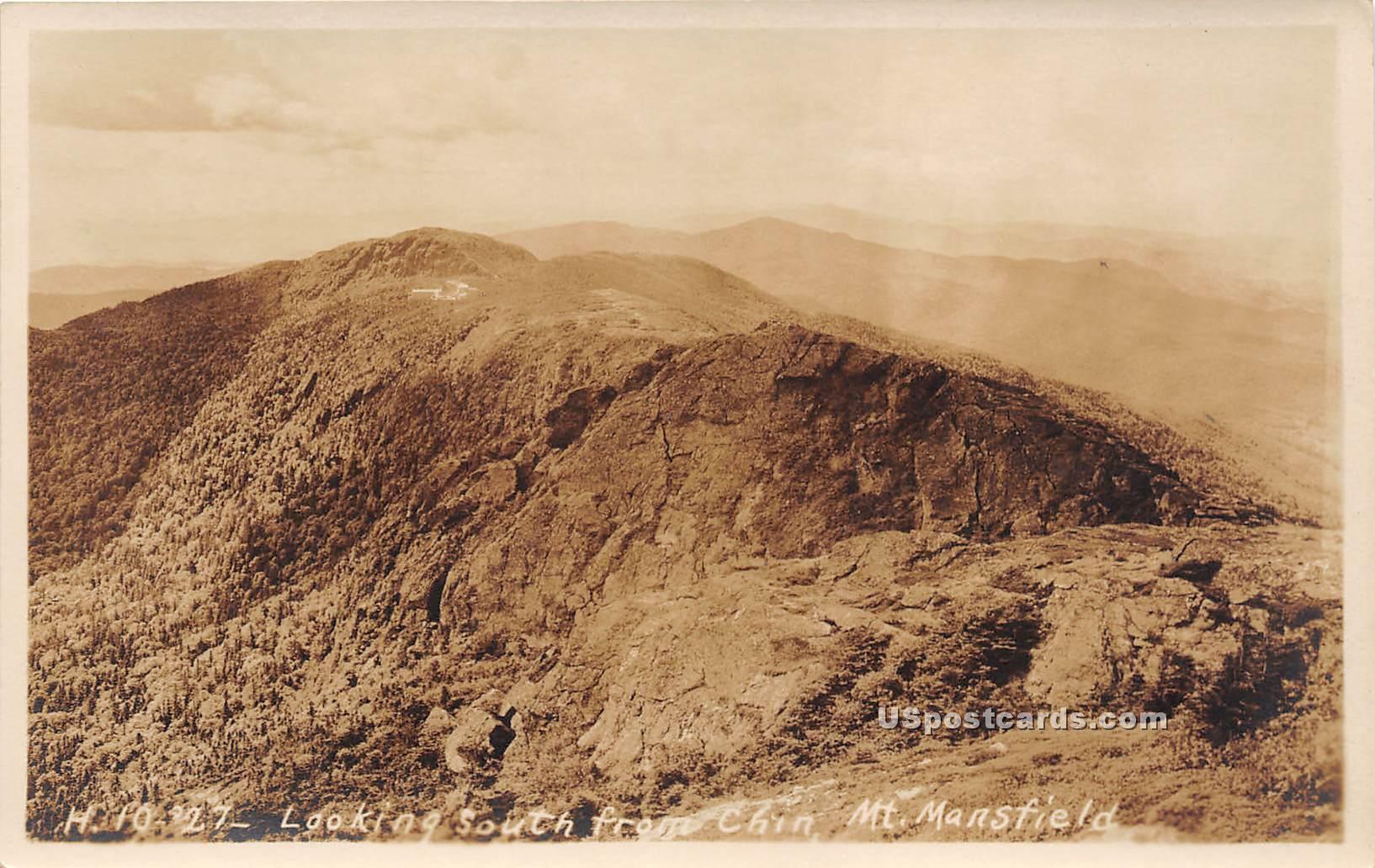 Looking South - Mount Mansfield, Vermont VT Postcard