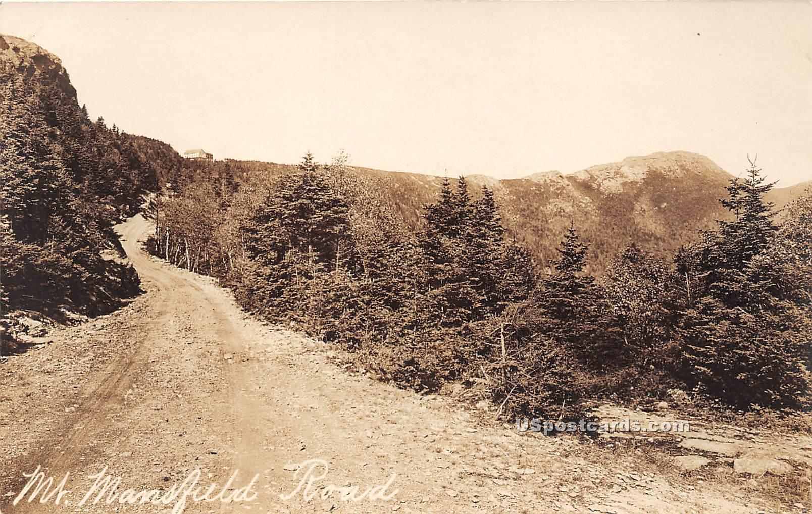 Dirt Road - Mount Mansfield, Vermont VT Postcard