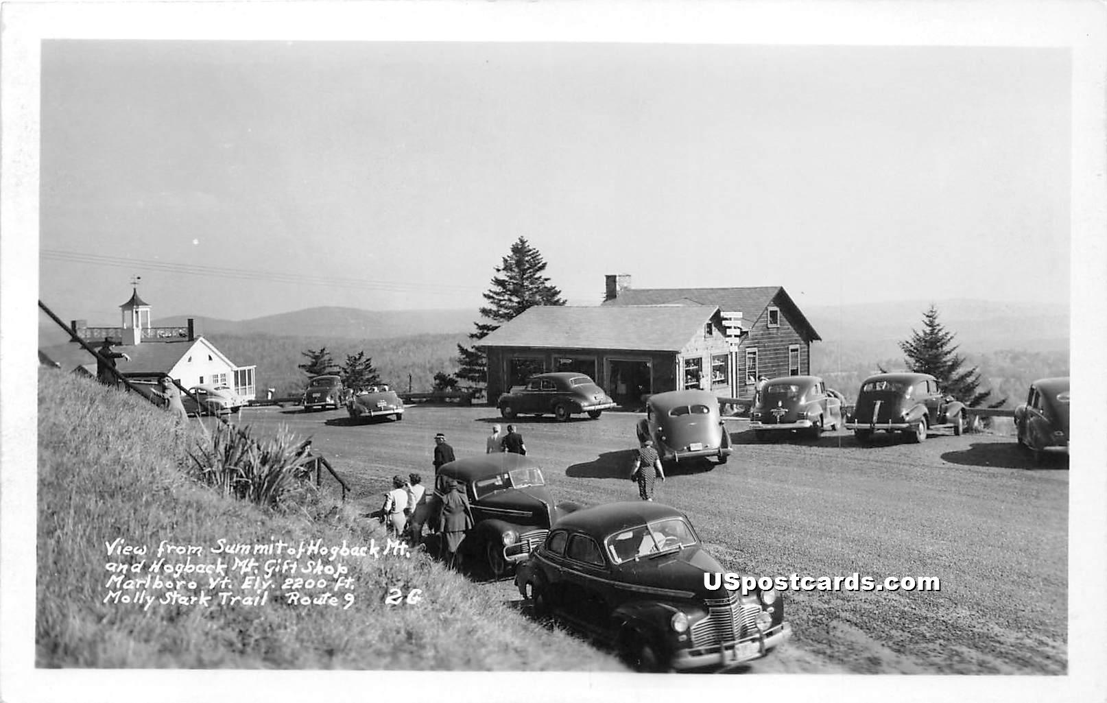 Summit of Hogback Mountain - Marlboro, Vermont VT Postcard