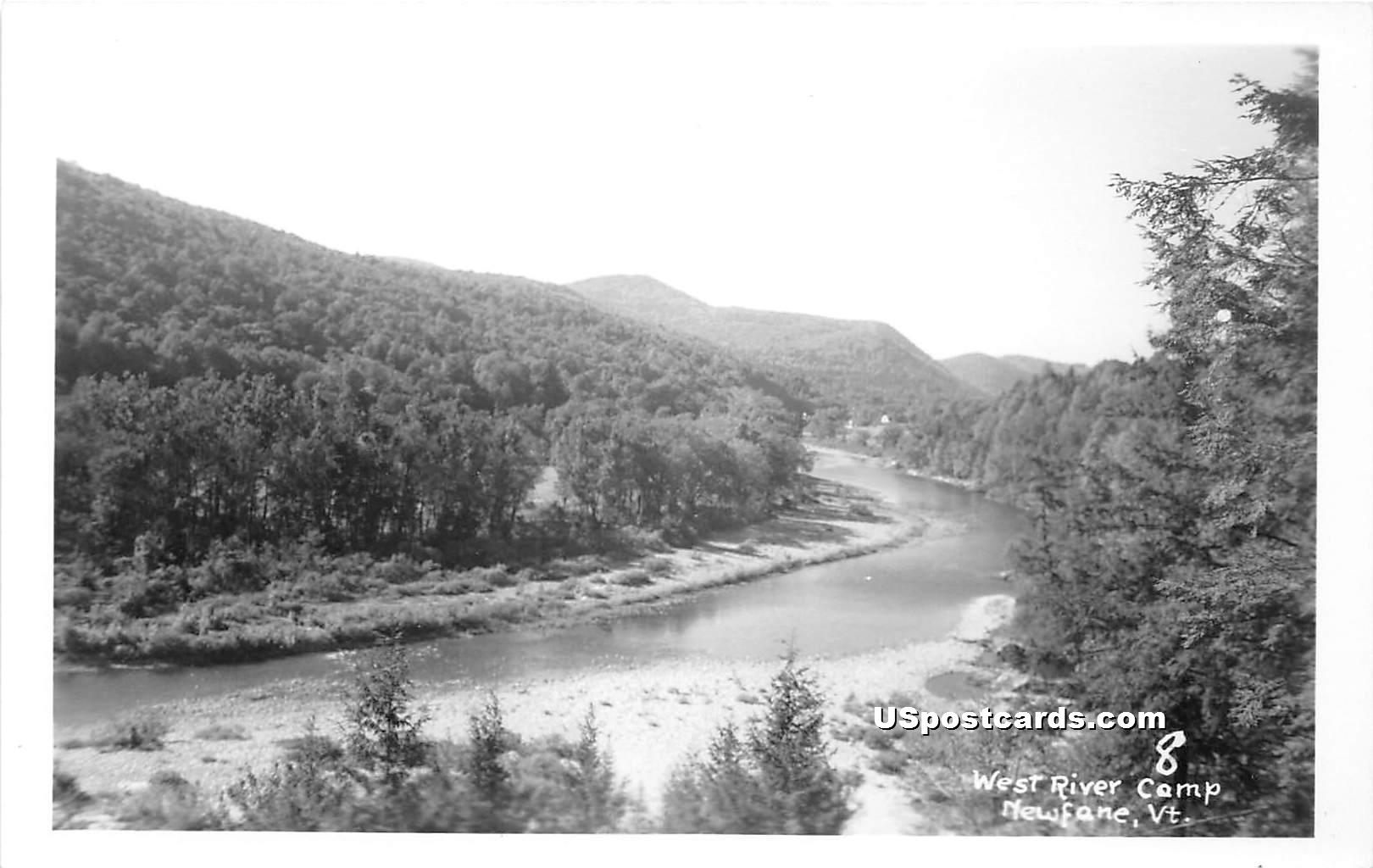West River Camp - Newfane, Vermont VT Postcard