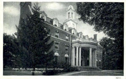 Green Mountain Junior College - Poultney, Vermont VT Postcard