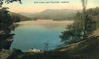 Echo Lake - Plymouth, Vermont VT Postcard