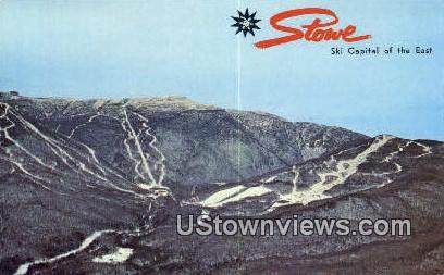 Mount Mansfield Ski Area - Stowe, Vermont VT Postcard