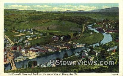 Winooski River - Montpelier, Vermont VT Postcard